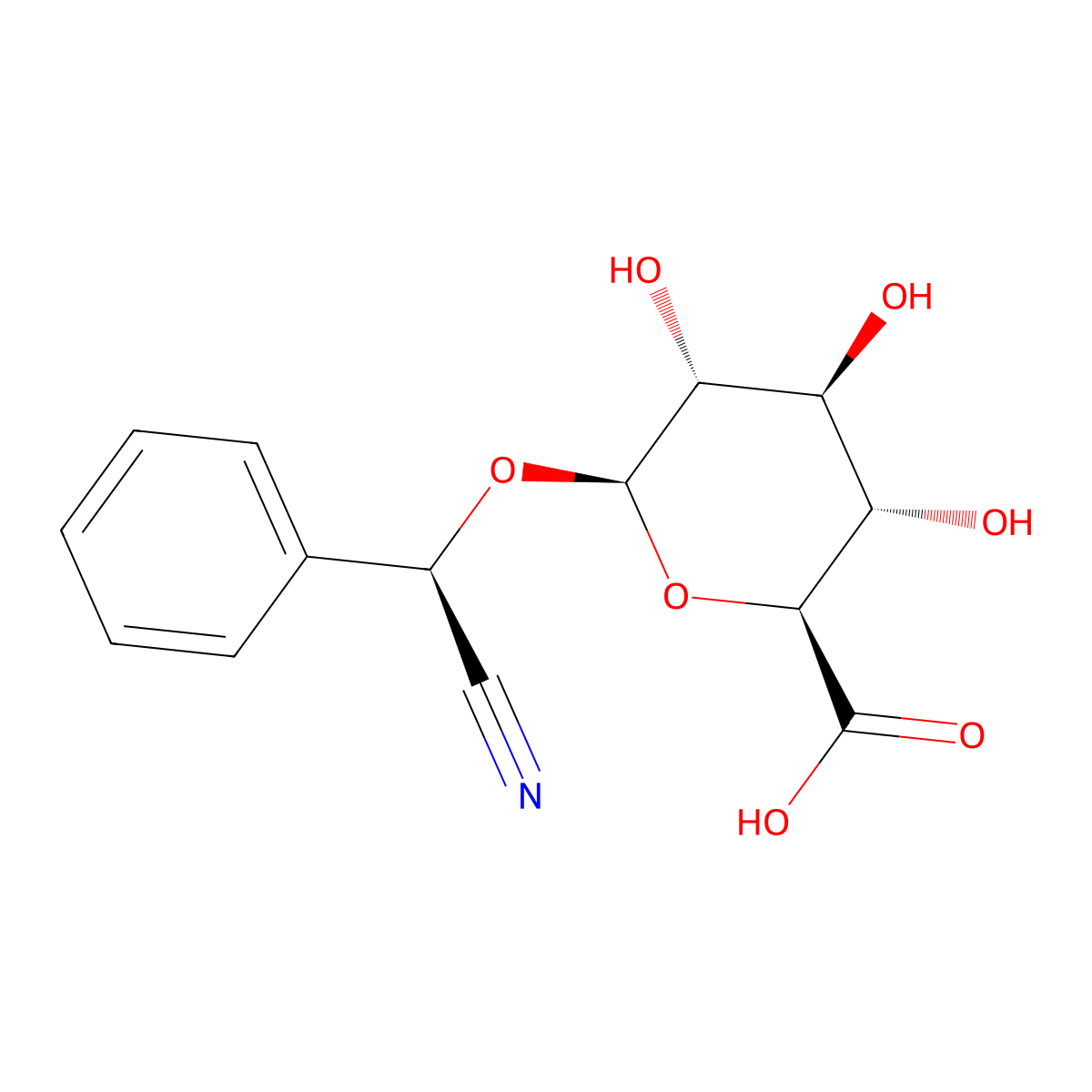 Vitamin B17 molecular structure, CAS 1332-94-1
