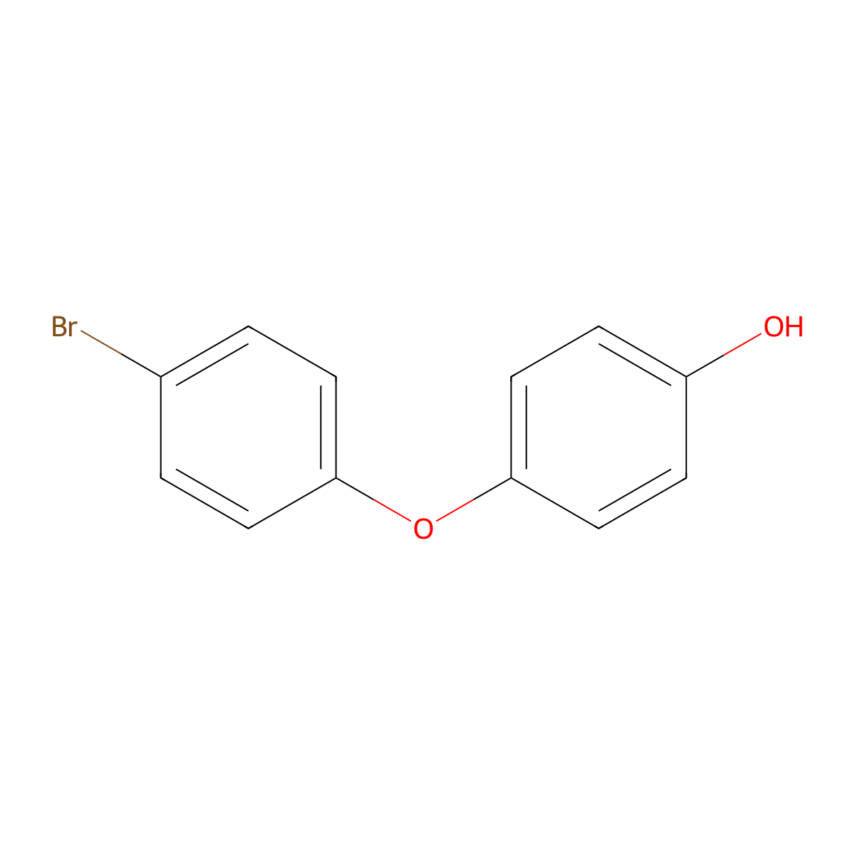 4-(4-Bromophenoxy)phenol molecular structure, CAS 13320-48-4