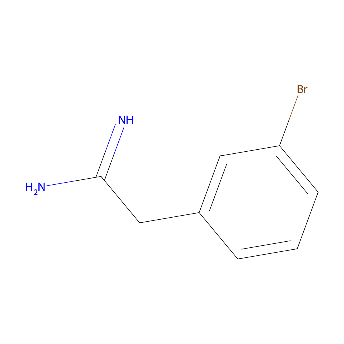 2-(3-Bromophenyl)ethanimidamide molecular structure, CAS 133200-65-4