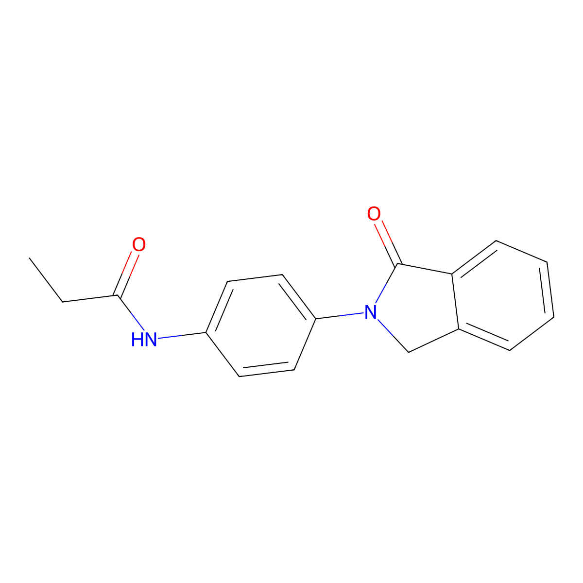 N-[4-(1-oxo-1,3-dihydro-2H-isoindol-2-yl)phenyl]propanamide molecular structure, CAS 1332128-53-6