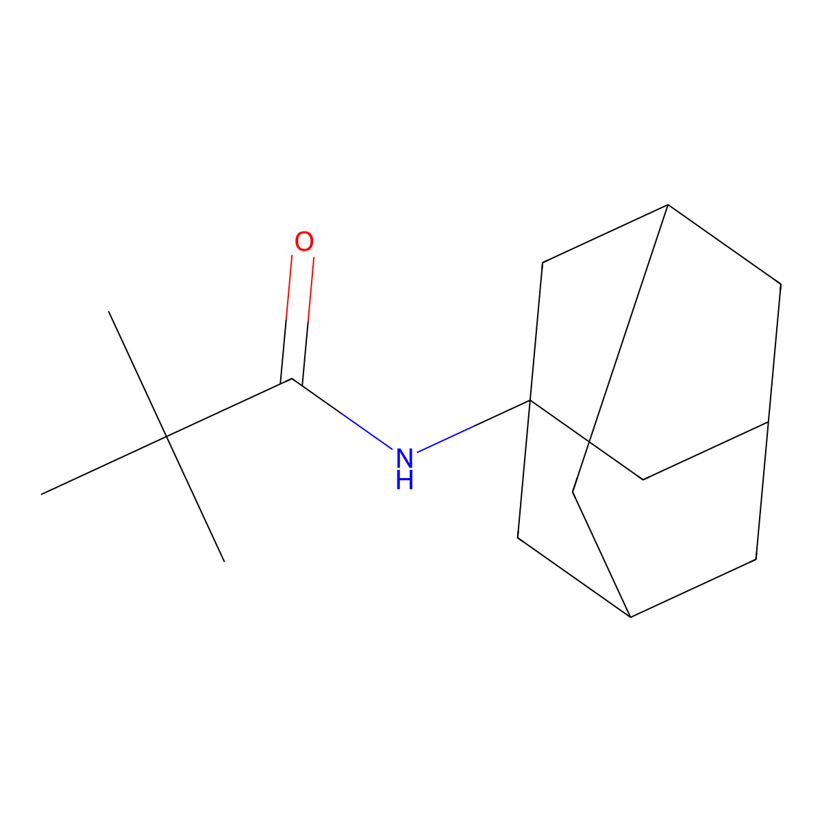 N-(adamantan-1-yl)-2,2-dimethylpropanamide molecular structure, CAS 133216-43-0