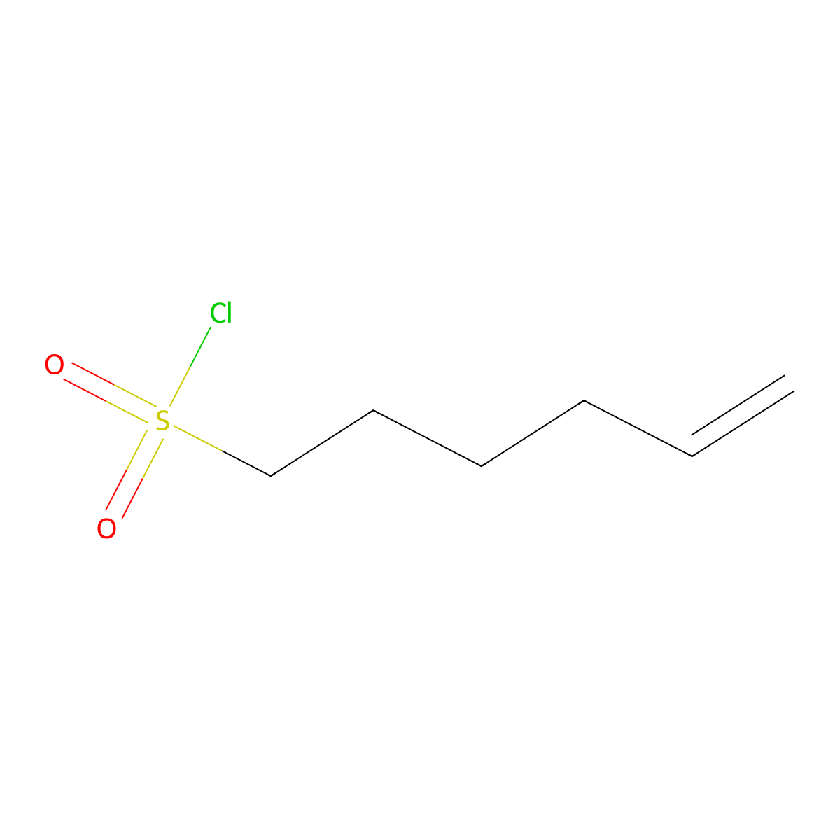 Hex-5-ene-1-sulfonyl chloride molecular structure, CAS 133216-86-1