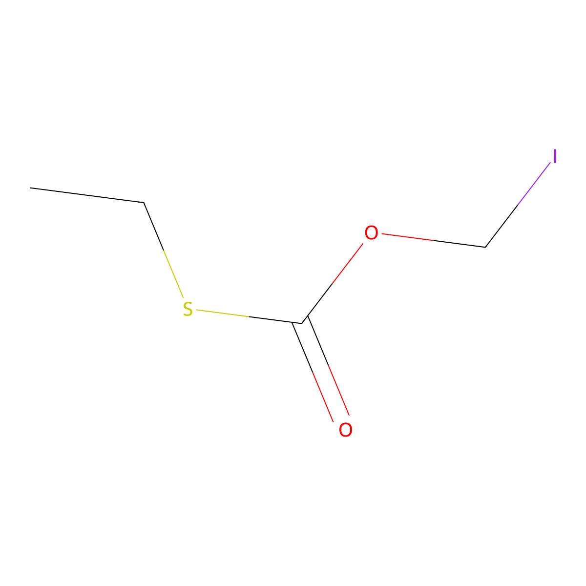 (Ethylsulfanyl)(iodomethoxy)methanone molecular structure, CAS 133217-42-2