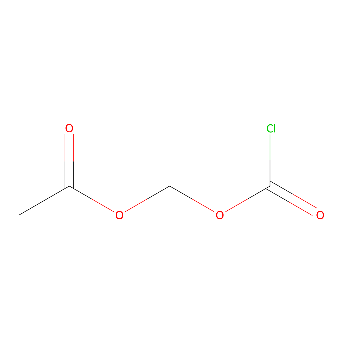 [(Chlorocarbonyl)oxy]methyl acetate molecular structure, CAS 133217-71-7