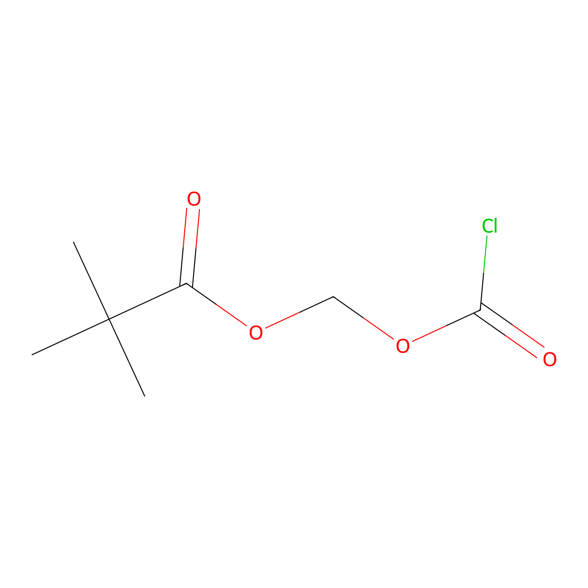 2,2-Dimethyl-propanoyloxymethyl carbonochloridate molecular structure, CAS 133217-74-0
