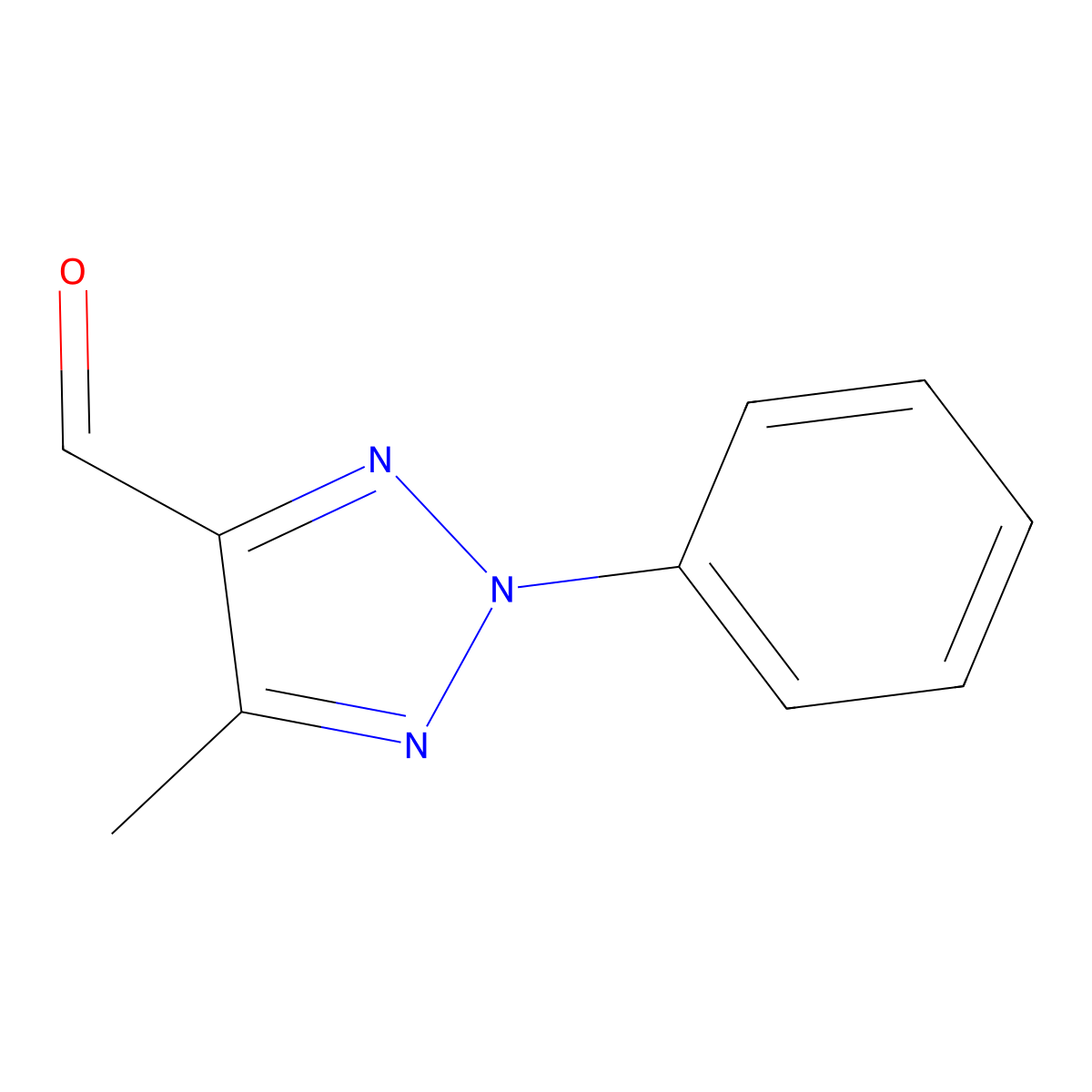 5-methyl-2-phenyl-2H-1,2,3-triazole-4-carbaldehyde molecular structure, CAS 13322-11-7