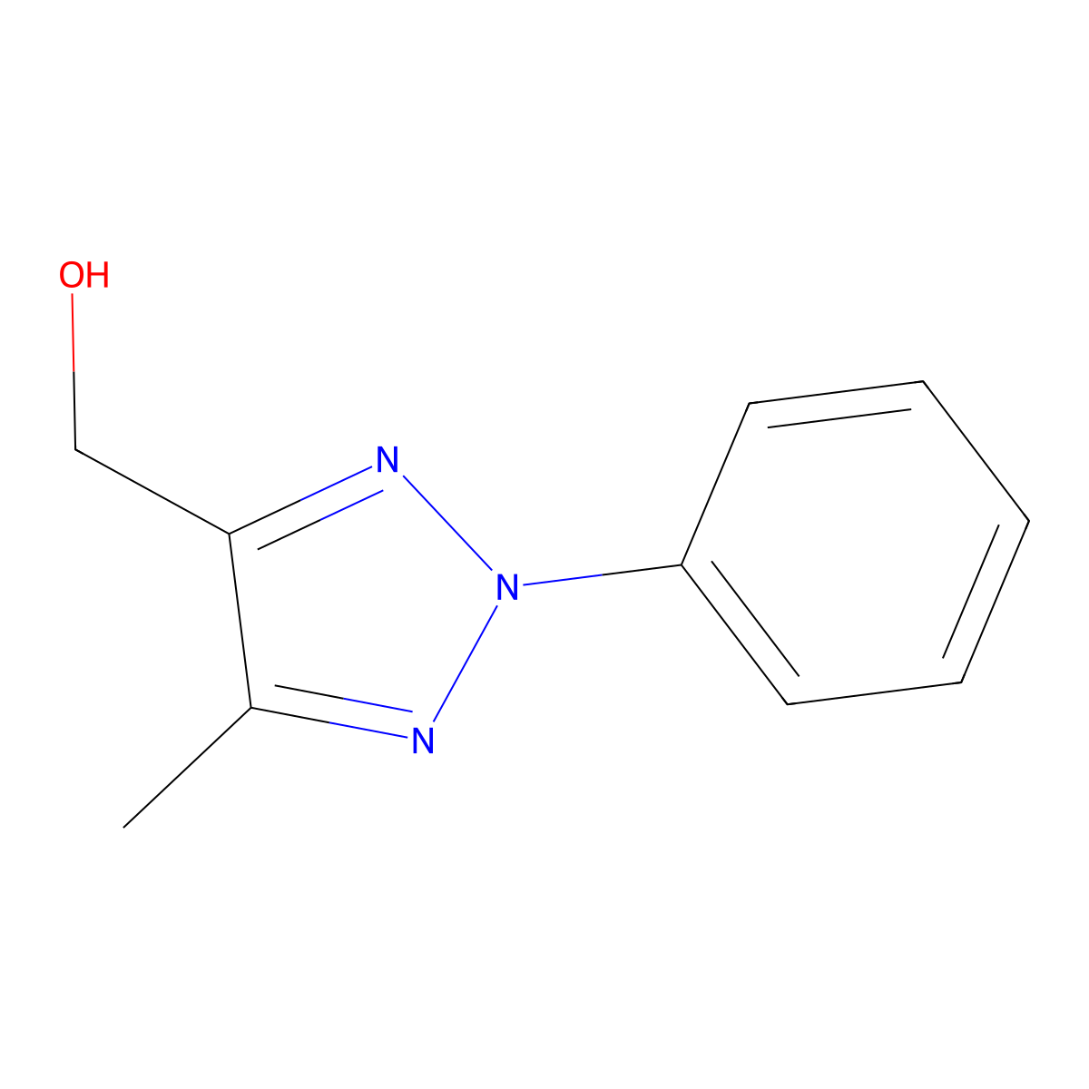 (5-Methyl-2-phenyl-2H-1,2,3-triazol-4-yl)methanol molecular structure, CAS 13322-19-5