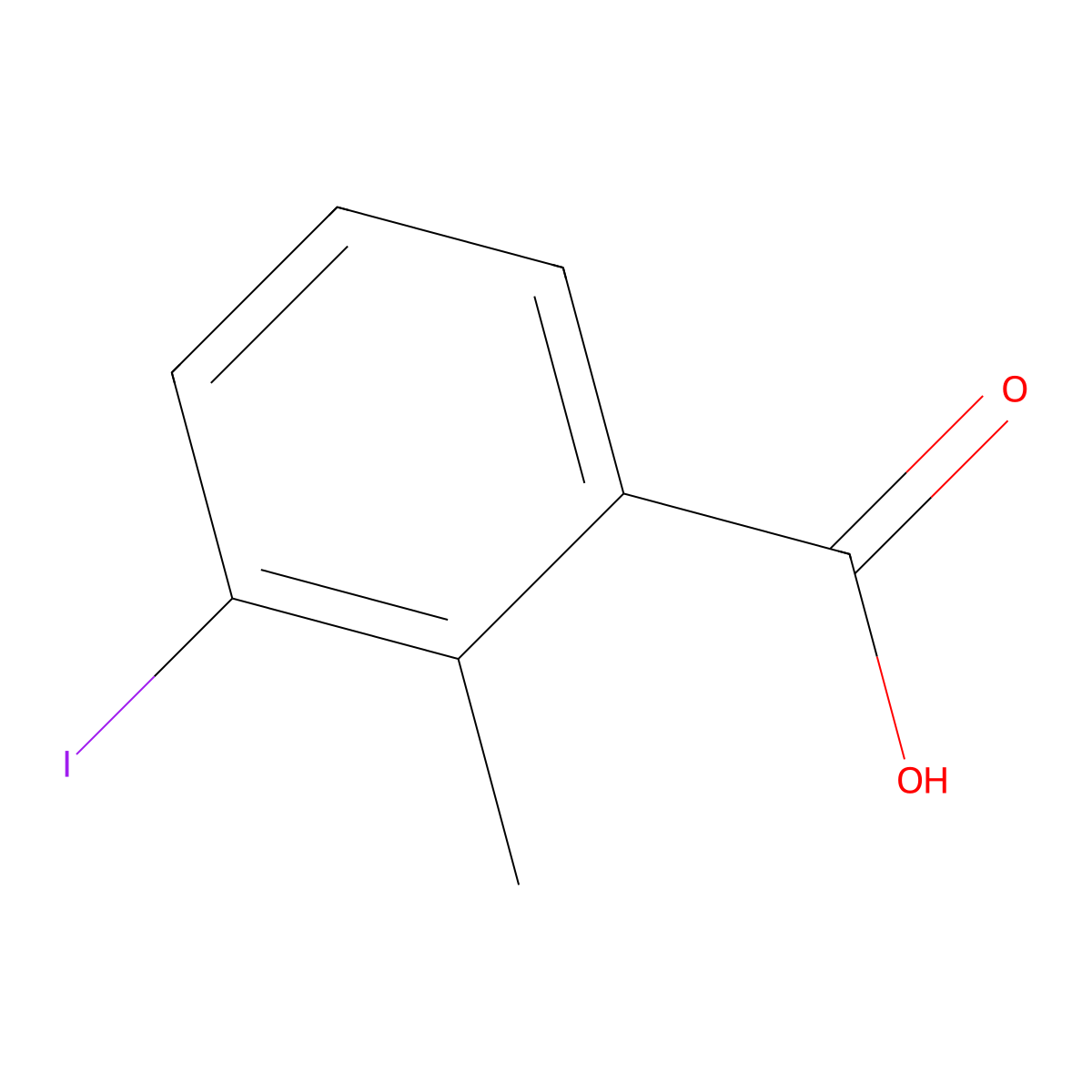 3-Iodo-2-methylbenzoic acid molecular structure, CAS 133232-56-1