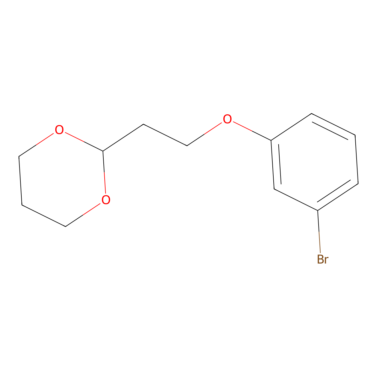 2-(2-(3-Bromophenoxy)ethyl)-1,3-dioxane molecular structure, CAS 1332347-31-5