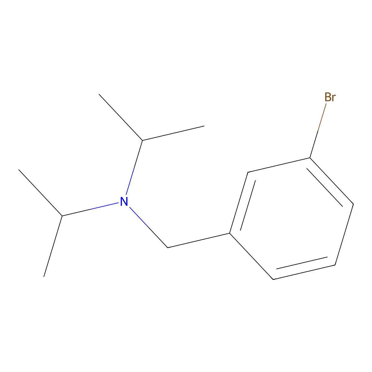 (3-Bromobenzyl)-diisopropylamine molecular structure, CAS 1332347-53-1