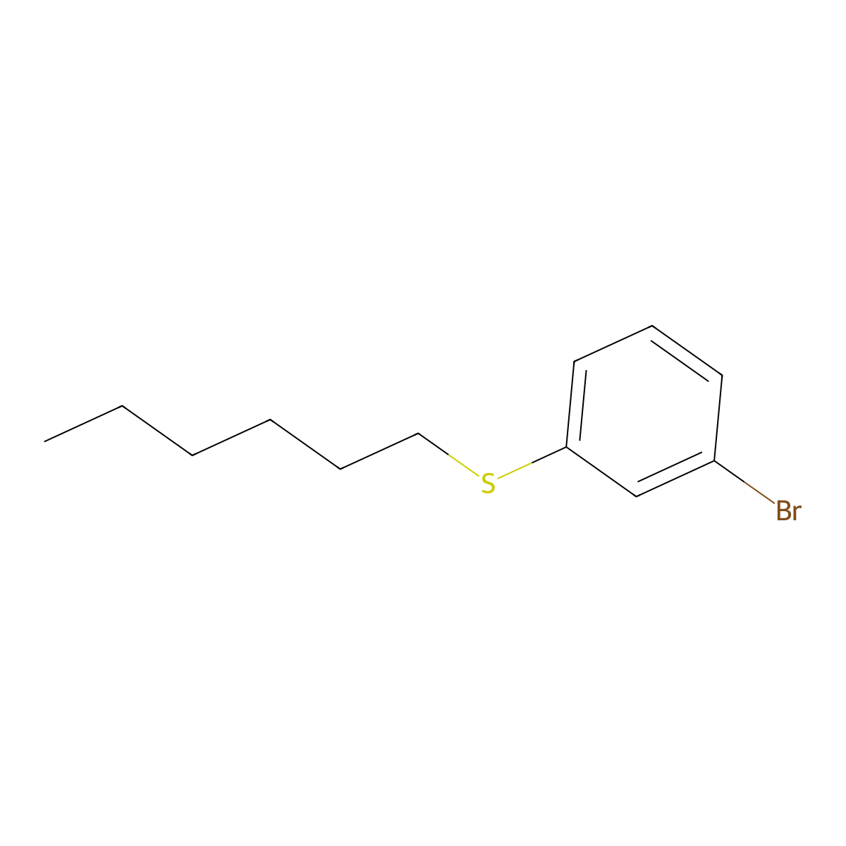 1-Bromo-3-n-hexylthiobenzene molecular structure, CAS 1332347-76-8