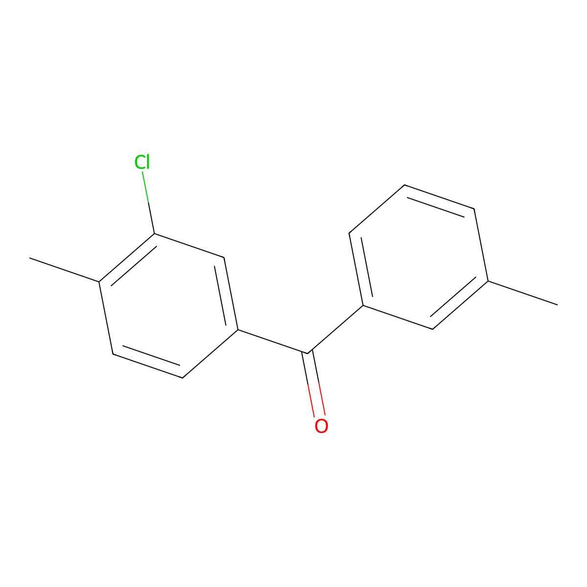 Methanone, (3-chloro-4-methylphenyl)(3-methylphenyl)- molecular structure, CAS 1332348-85-2