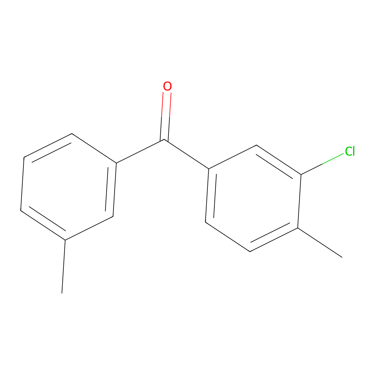Methanone, (3-chloro-4-methylphenyl)(3-methylphenyl)- molecular structure, CAS 1332348-85-2