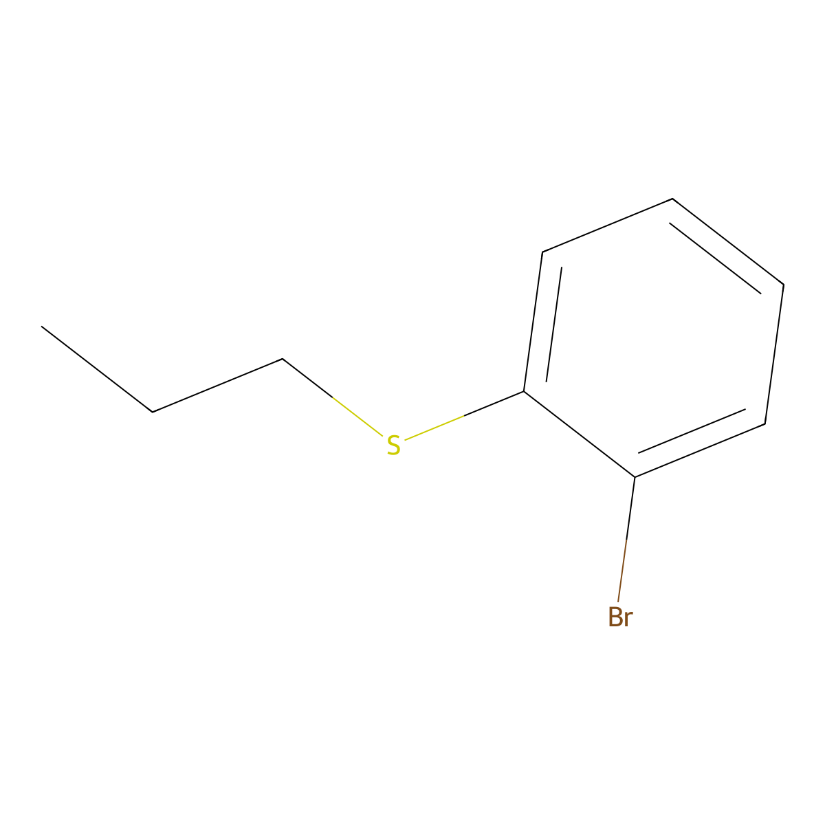 1-Bromo-2-n-propylsulfanylbenzene molecular structure, CAS 1332350-80-7