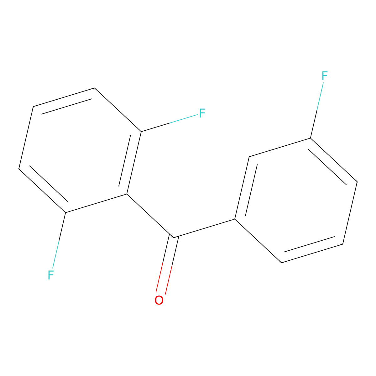 Methanone, (2,6-difluorophenyl)(3-fluorophenyl)- molecular structure, CAS 1332352-76-7