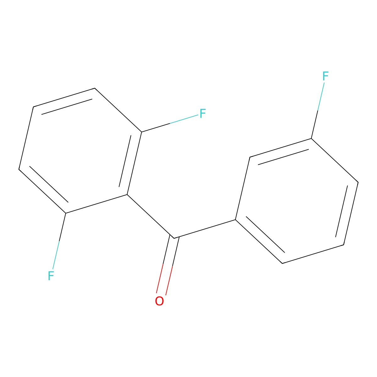 Methanone, (2,6-difluorophenyl)(3-fluorophenyl)- molecular structure, CAS 1332352-76-7