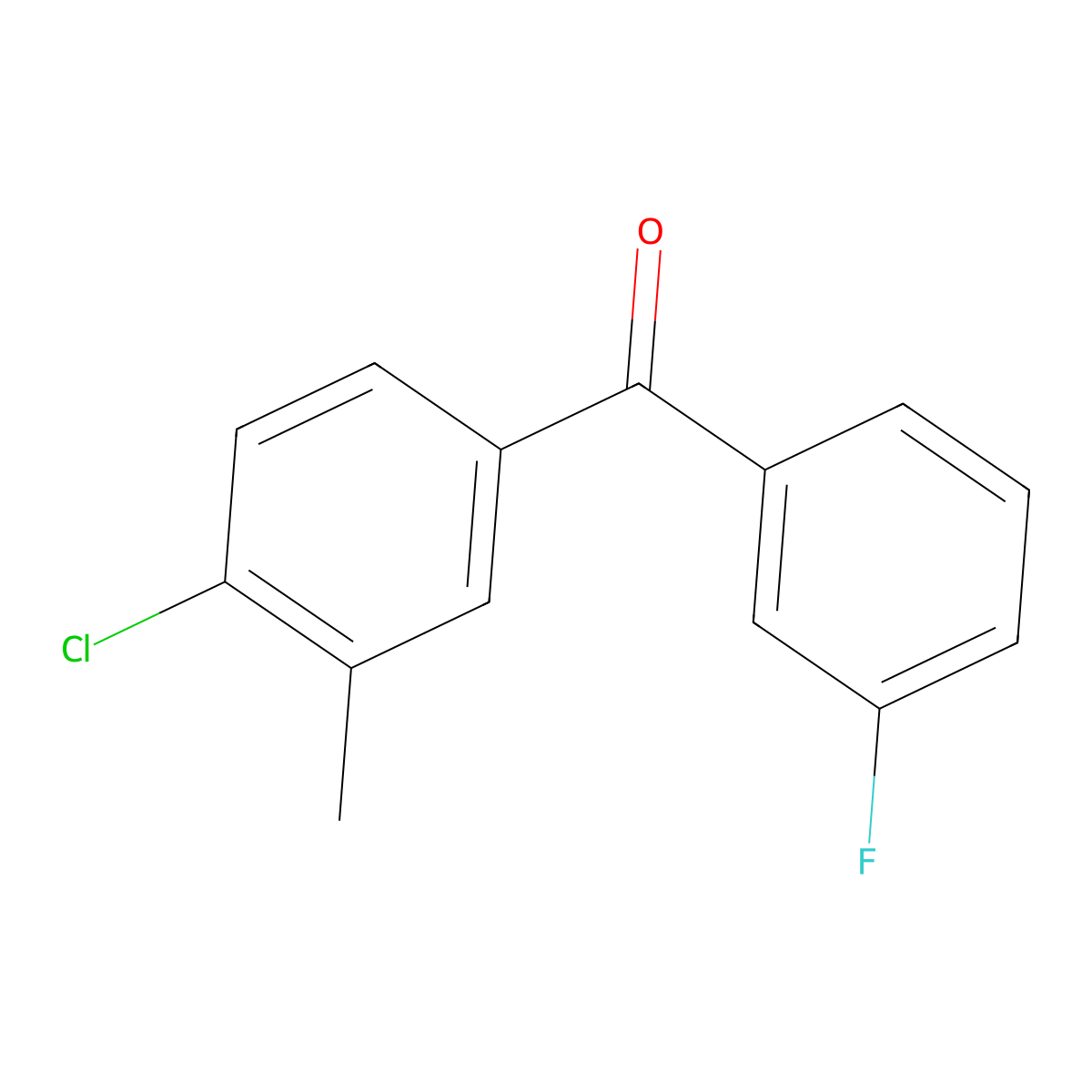 Methanone, (4-chloro-3-methylphenyl)(3-fluorophenyl)- molecular structure, CAS 1332352-94-9