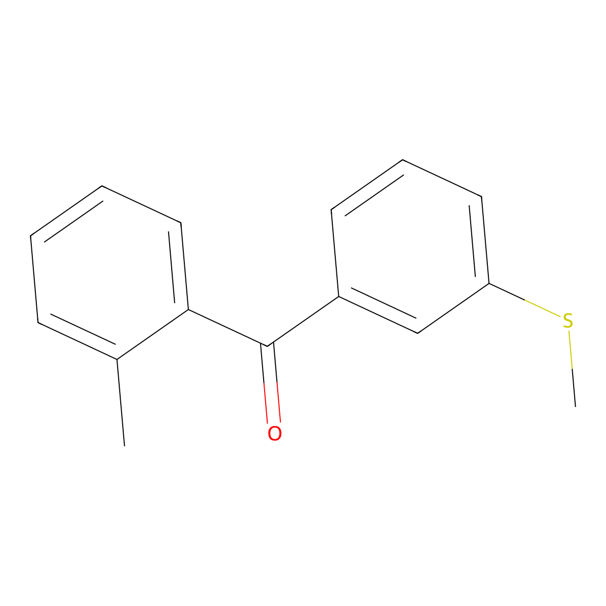 Methanone, (2-methylphenyl)[3-(methylthio)phenyl]- molecular structure, CAS 1332353-44-2