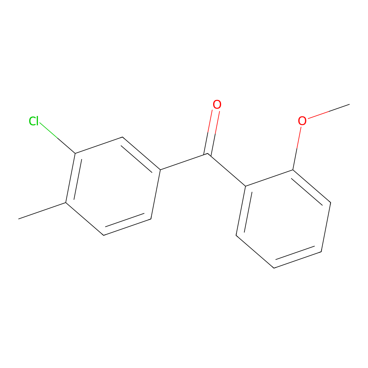 Methanone, (3-chloro-4-methylphenyl)(2-methoxyphenyl)- molecular structure, CAS 1332353-96-4