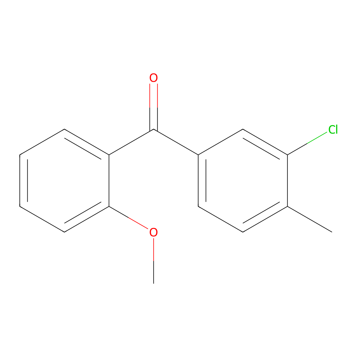 Methanone, (3-chloro-4-methylphenyl)(2-methoxyphenyl)- molecular structure, CAS 1332353-96-4