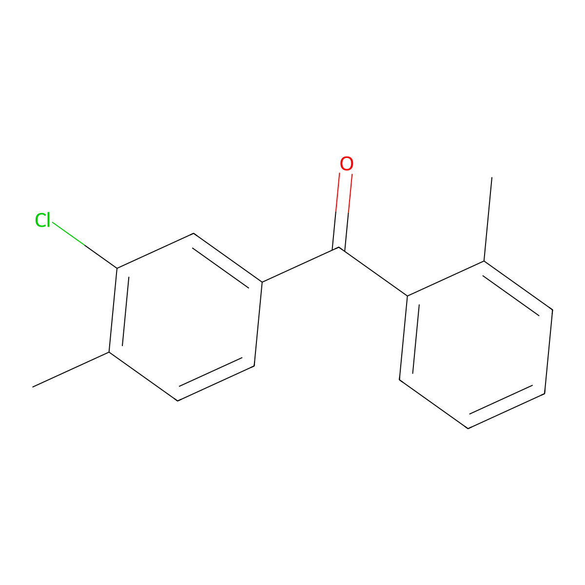 Methanone, (3-chloro-4-methylphenyl)(2-methylphenyl)- molecular structure, CAS 1332354-00-3