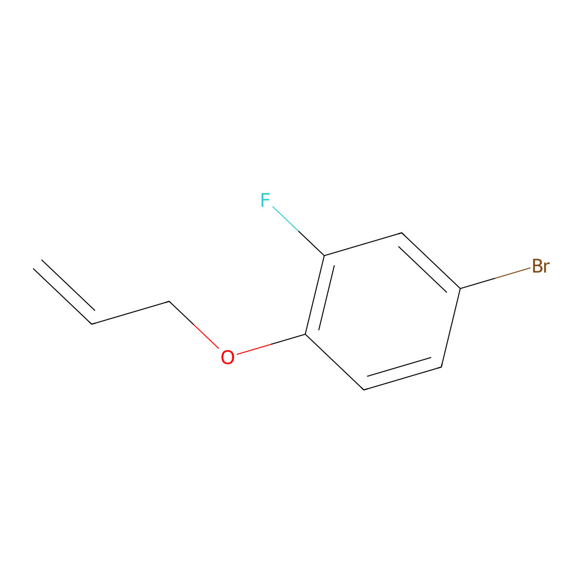 1-Bromo-4-allyloxy-3-fluorobenzene molecular structure, CAS 1332355-03-9
