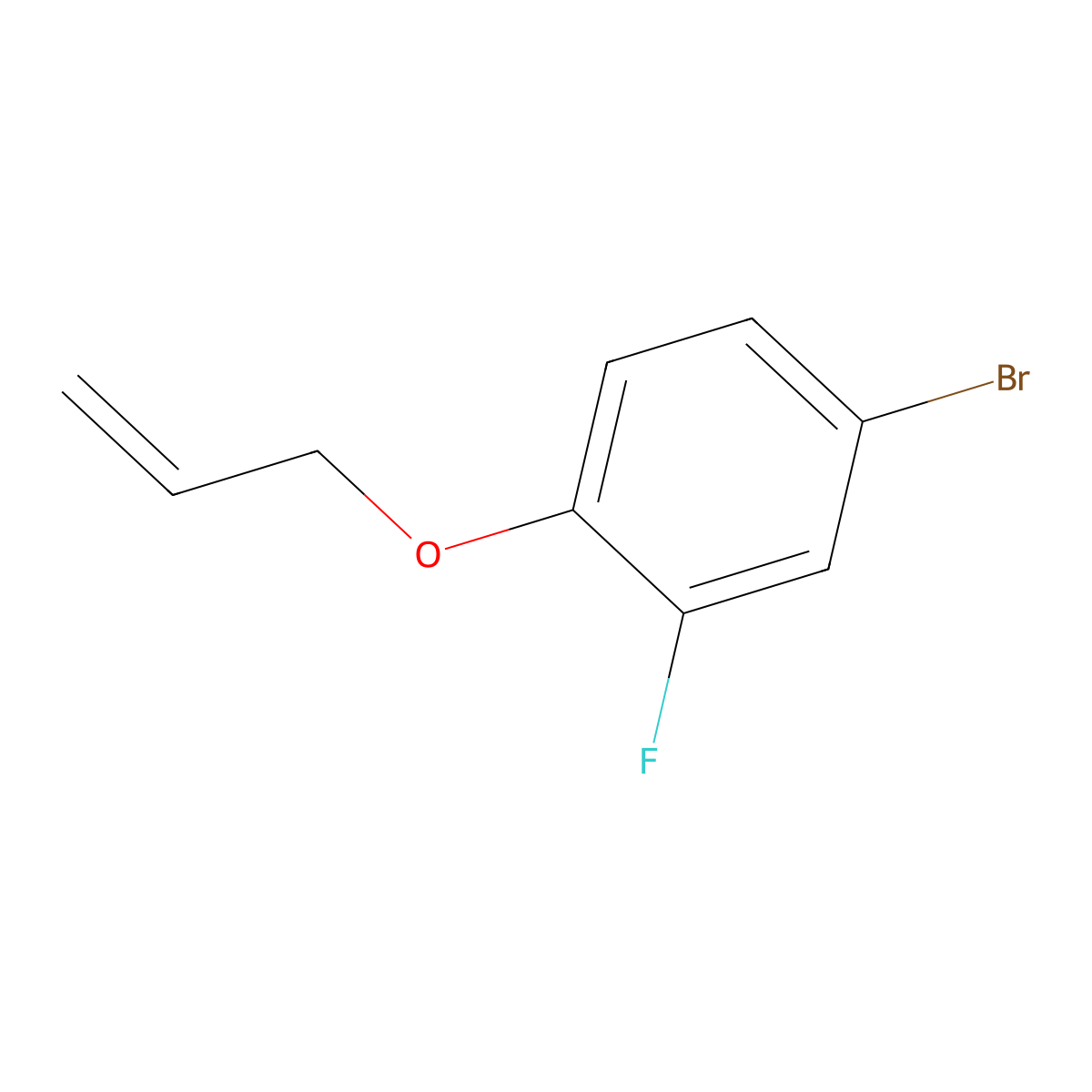 1-Bromo-4-allyloxy-3-fluorobenzene molecular structure, CAS 1332355-03-9
