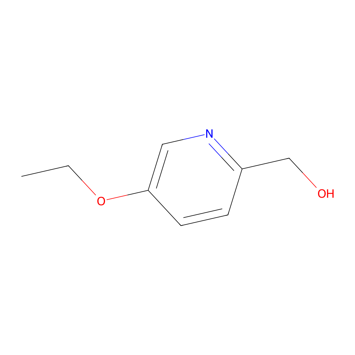 (5-Ethoxypyridin-2-yl)methanol molecular structure, CAS 133238-82-1