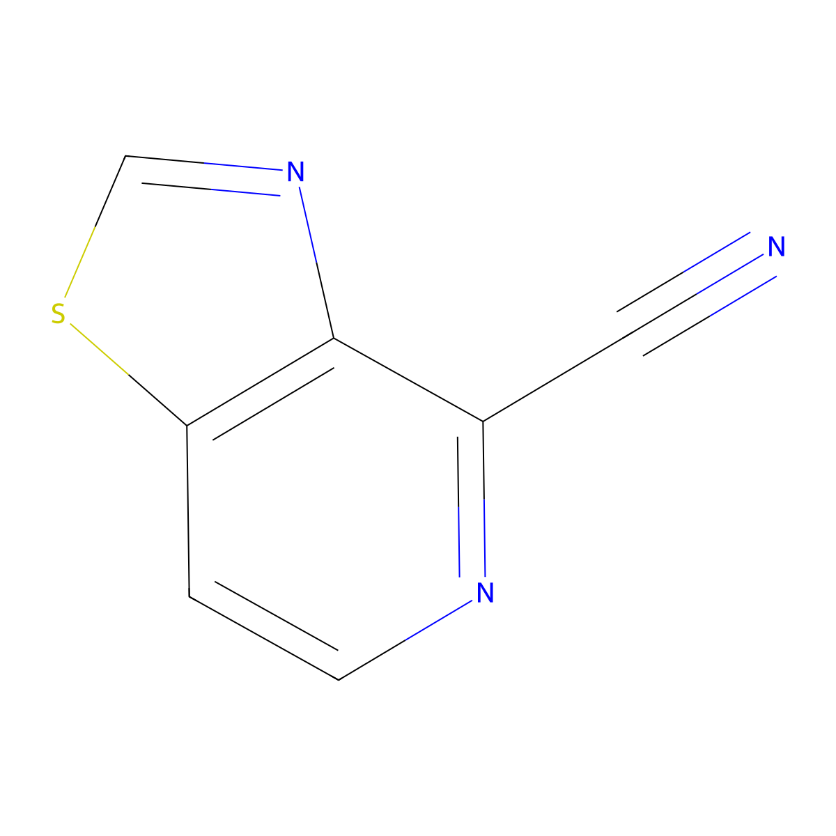 Thiazolo[4,5-c]pyridine-4-carbonitrile molecular structure, CAS 1332387-68-4