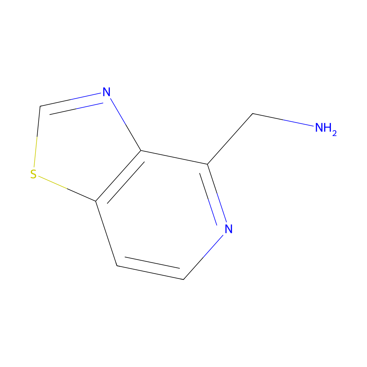 Thiazolo[4,5-c]pyridin-4-ylmethanamine molecular structure, CAS 1332387-69-5