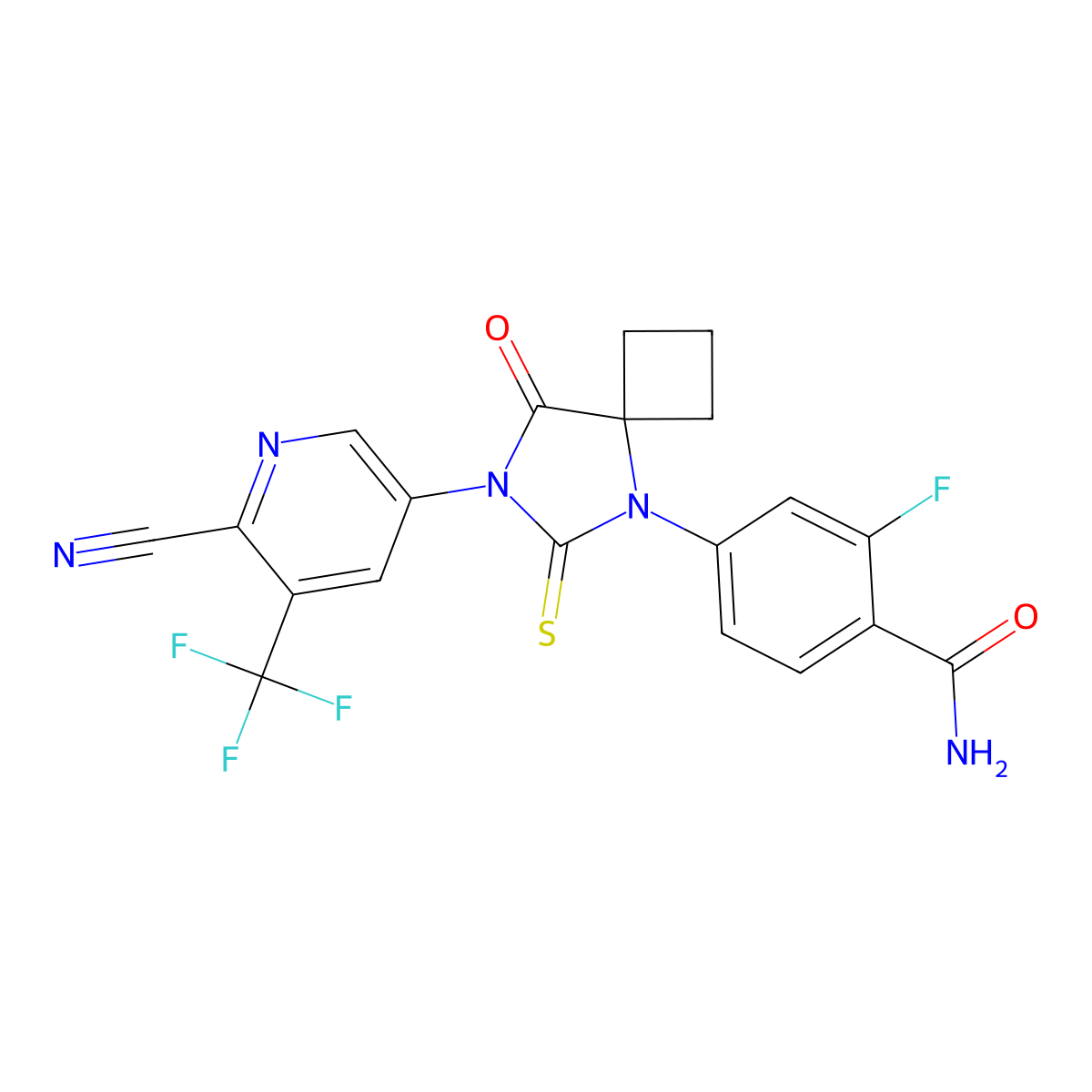 N-Desmethylapalutamide molecular structure, CAS 1332391-11-3