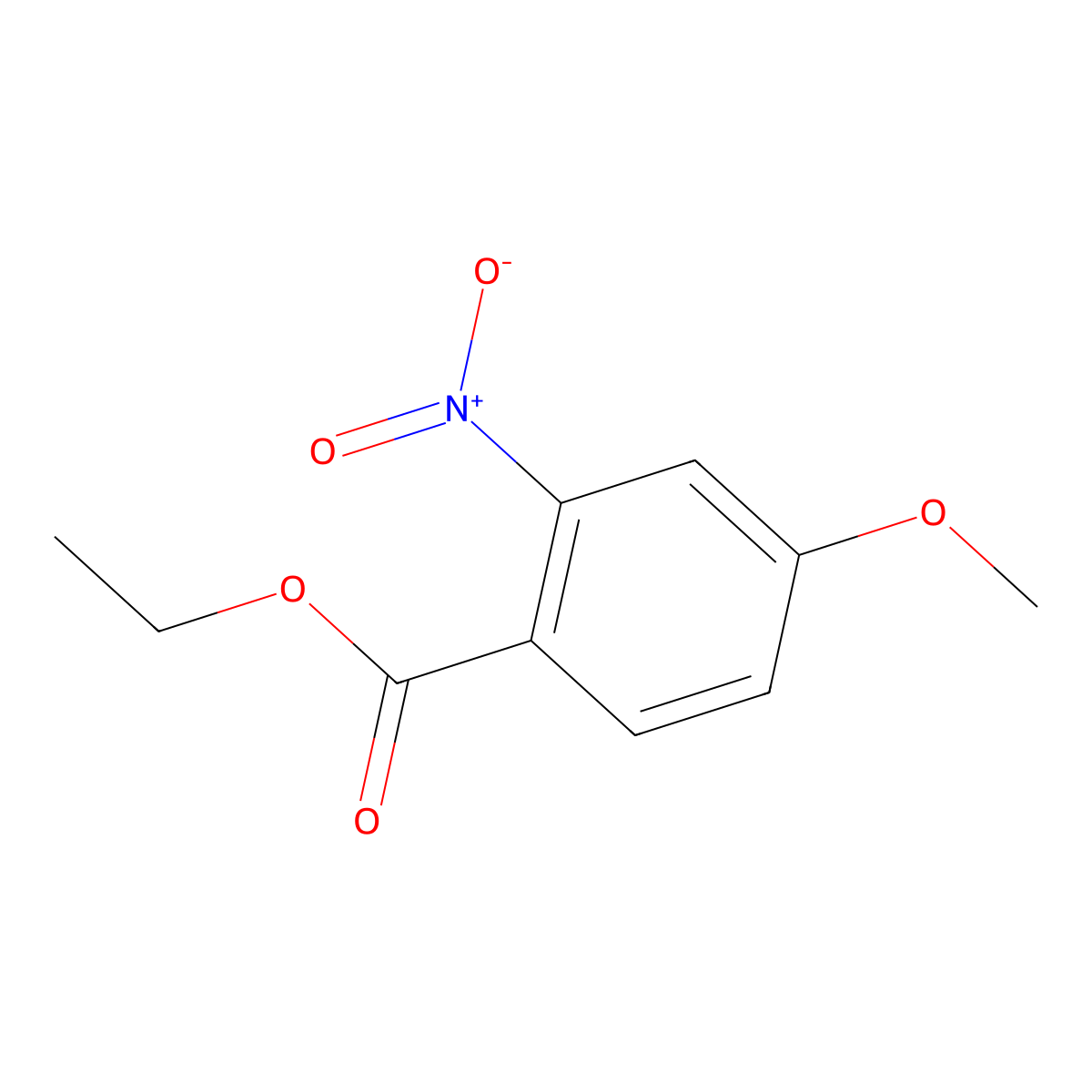 Ethyl 4-methoxy-2-nitrobenzoate molecular structure, CAS 13324-13-5