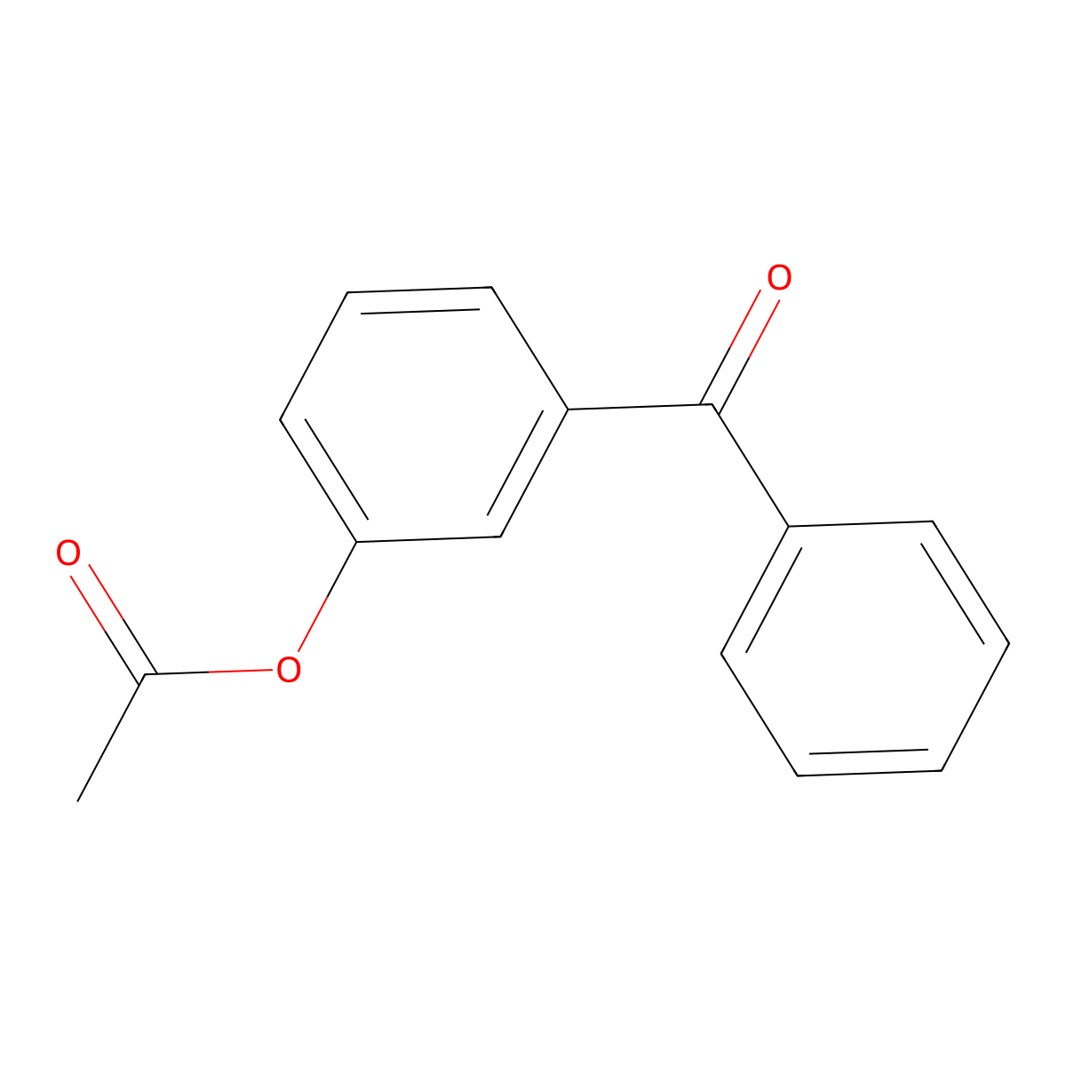 3-Acetoxybenzophenone molecular structure, CAS 13324-18-0