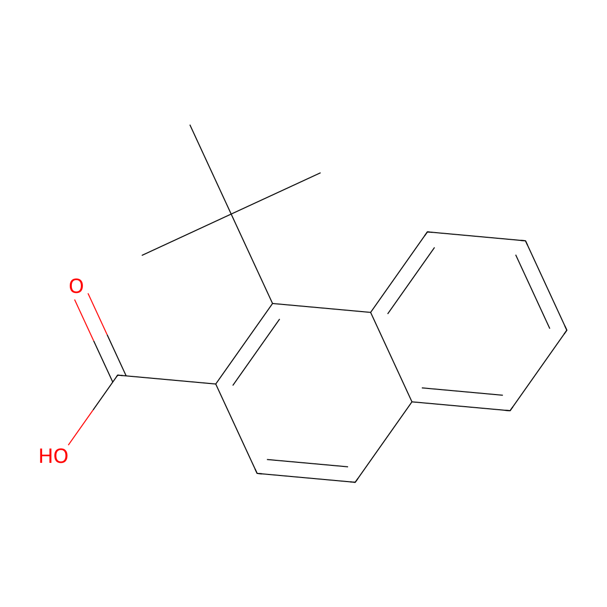 1-(Tert-butyl)-2-naphthoic acid molecular structure, CAS 1332452-80-8
