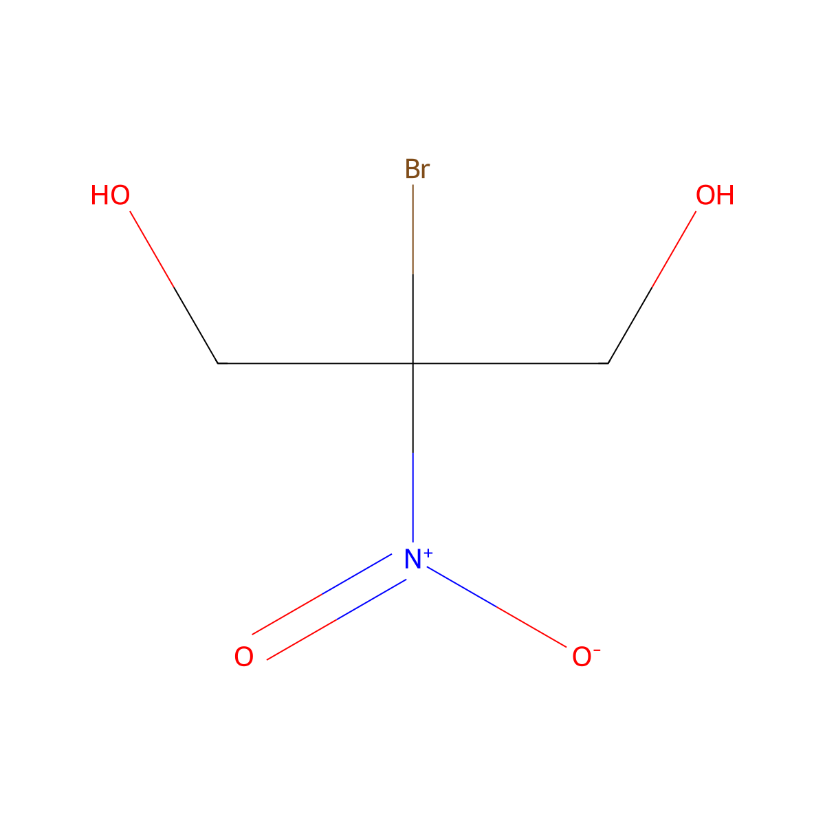 Bronopol molecular structure, CAS 133248-96-1