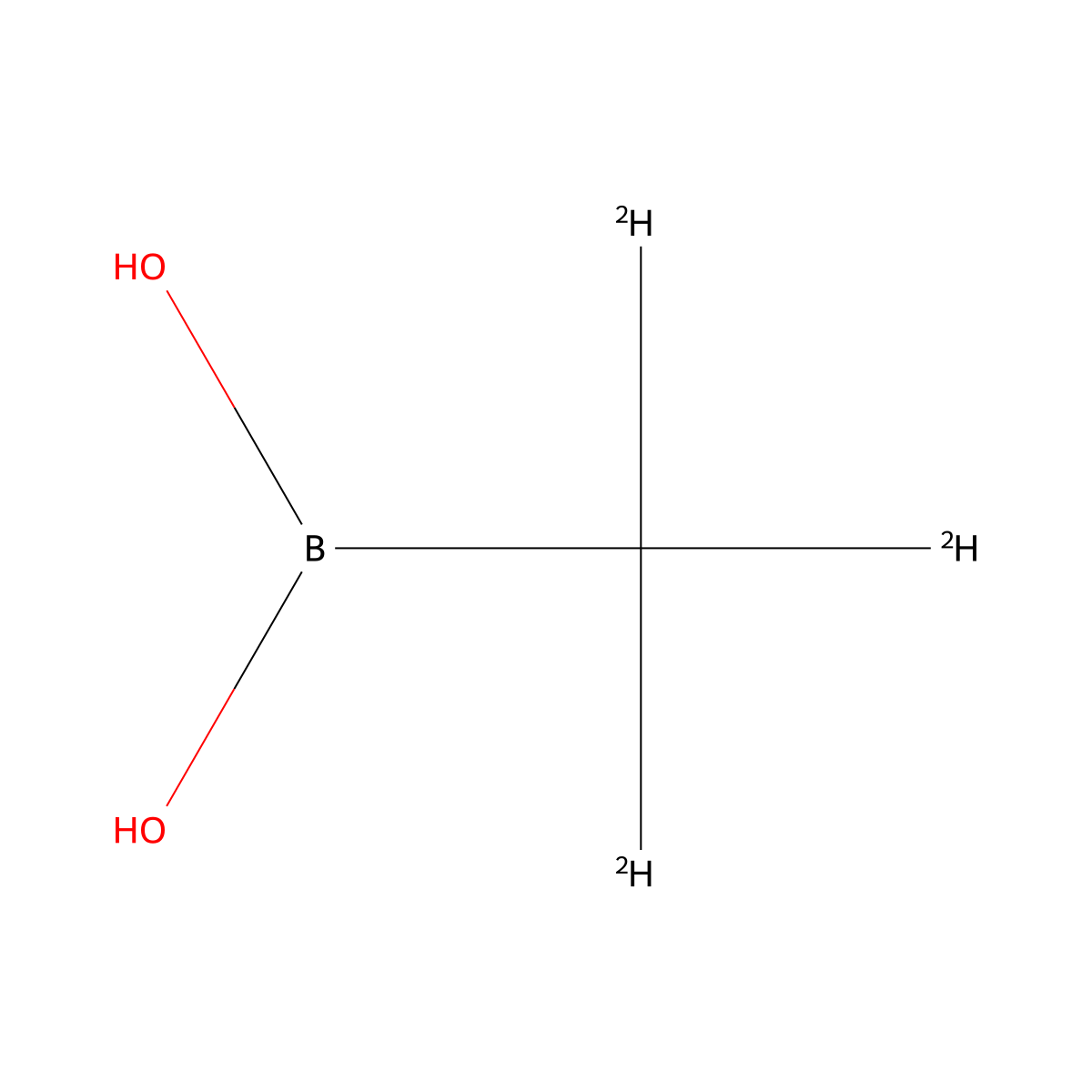 Methylboronic Acid-d3 molecular structure, CAS 1332481-37-4