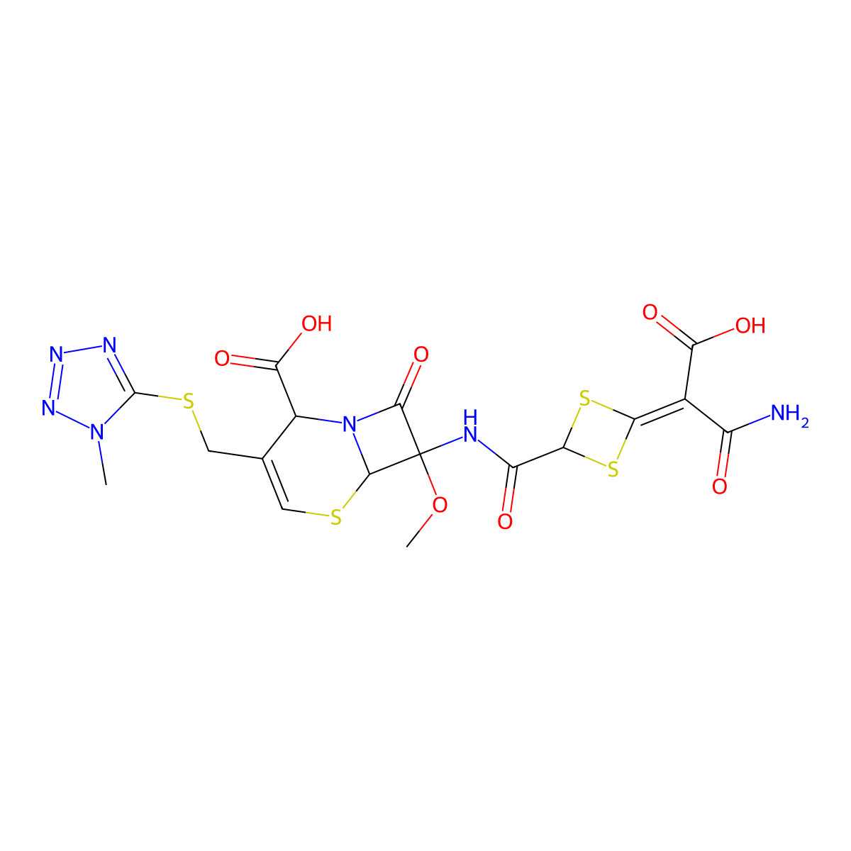 delta2-Cefotetan molecular structure, CAS 1332499-75-8