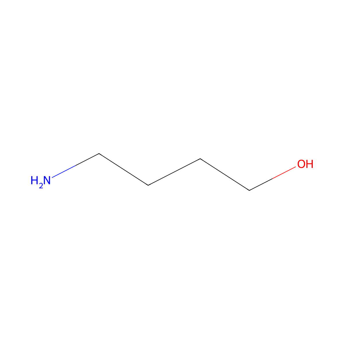4-Amino-1-butanol molecular structure, CAS 13325-10-5