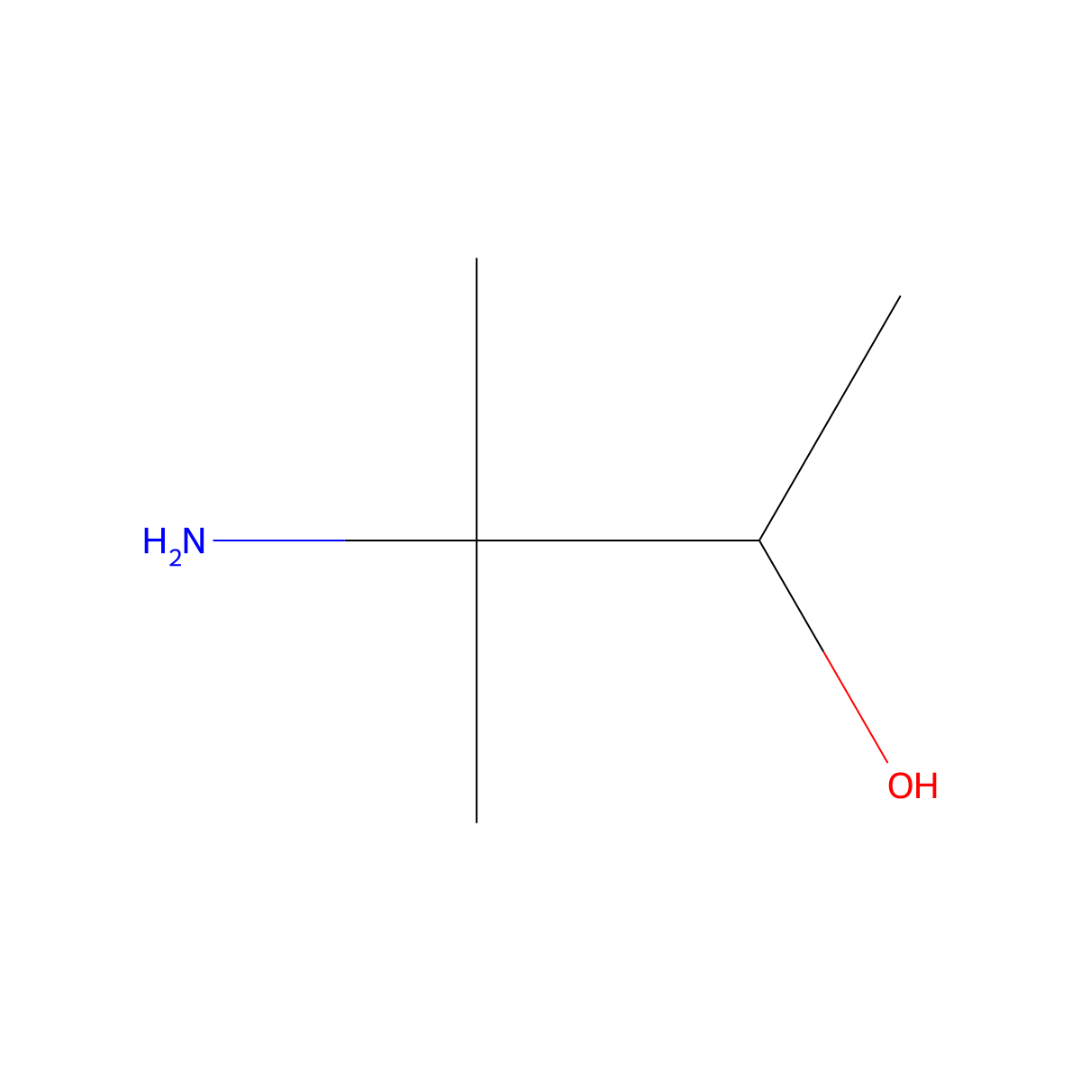 3-Amino-3-methylbutan-2-ol molecular structure, CAS 13325-14-9