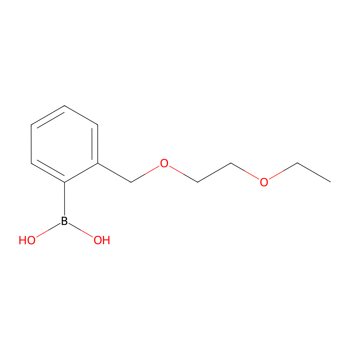 {2-[(2-Ethoxyethoxy)methyl]phenyl}boronic acid molecular structure, CAS 1332504-33-2