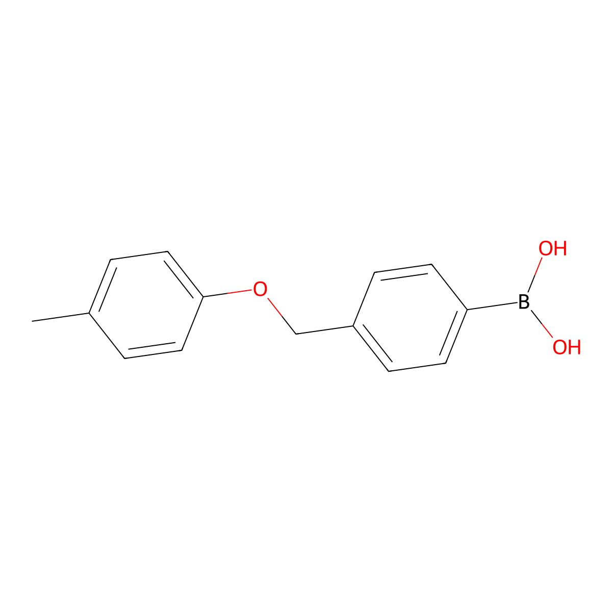 (4-((p-Tolyloxy)methyl)phenyl)boronic acid molecular structure, CAS 1332504-34-3