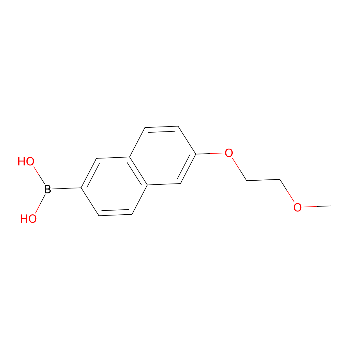 [6-(2-Methoxyethoxy)naphthalen-2-yl]boronic acid molecular structure, CAS 1332505-17-5