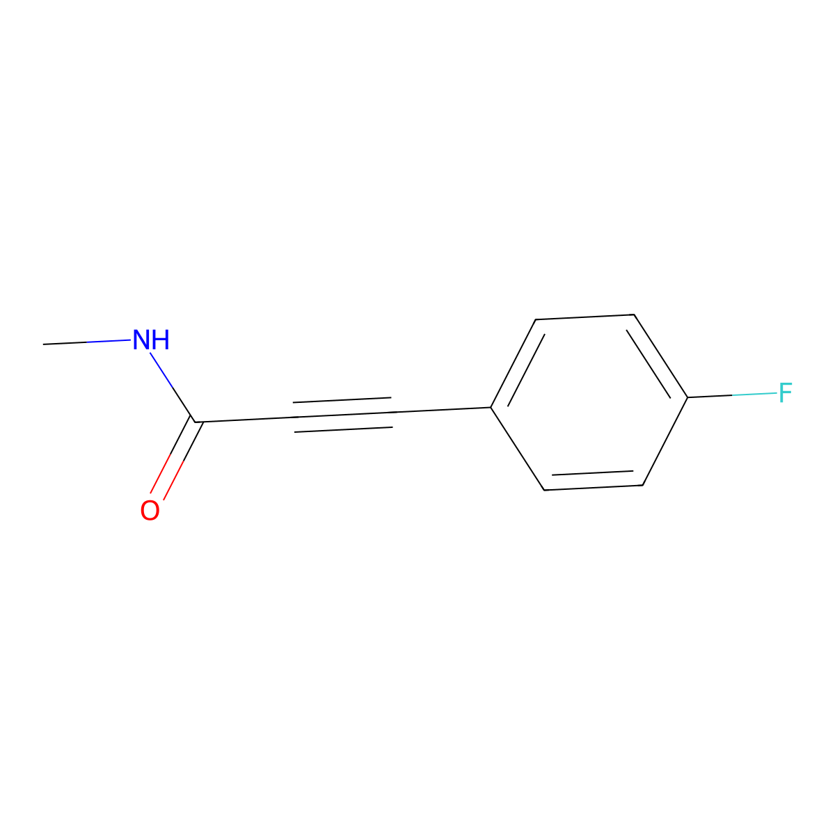 3-(4-fluorophenyl)-N-methylpropiolamide molecular structure, CAS 1332519-02-4