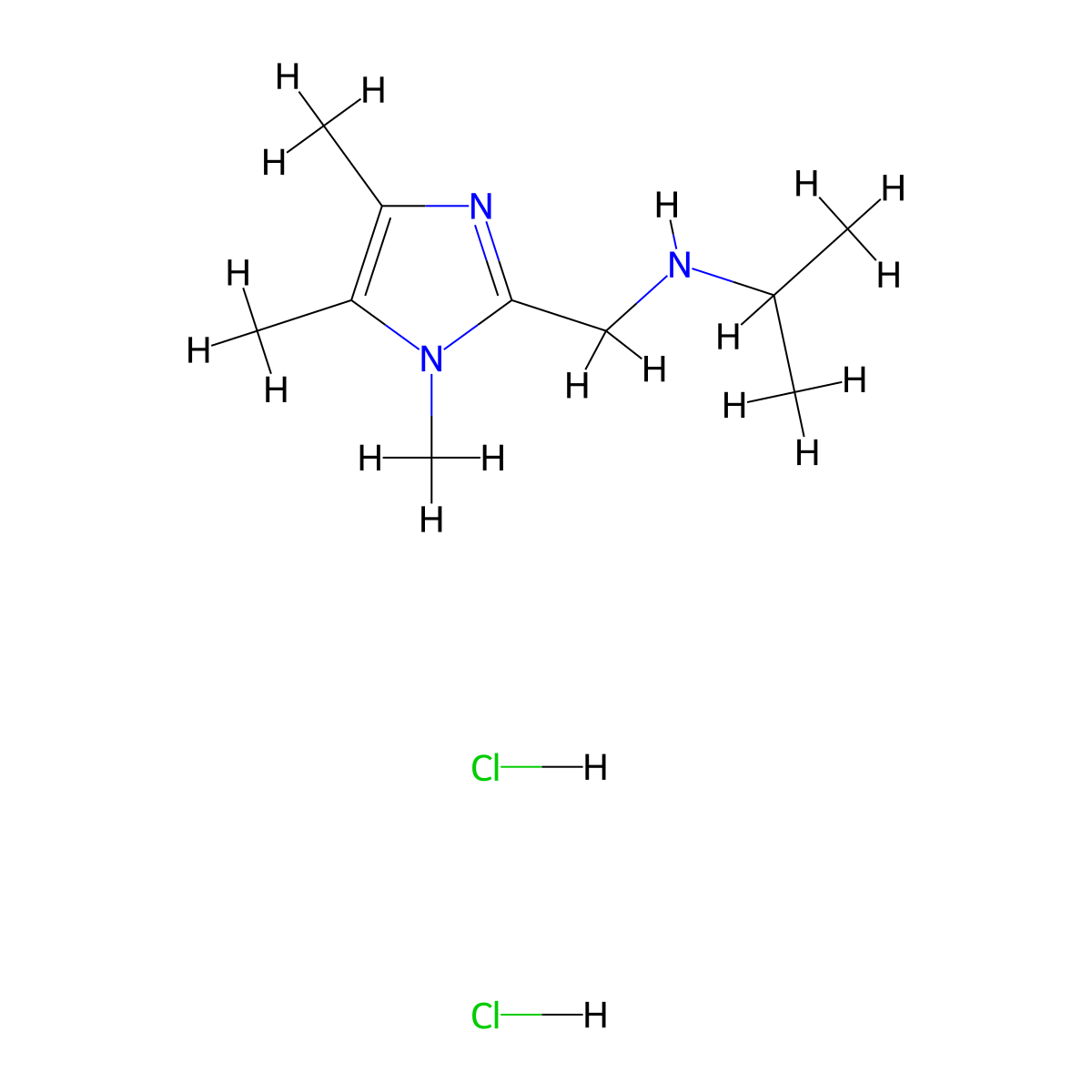 N-[(1,4,5-Trimethyl-1H-imidazol-2-yl)methyl]-propan-2-amine dihydrochloride molecular structure, CAS 1332528-65-0