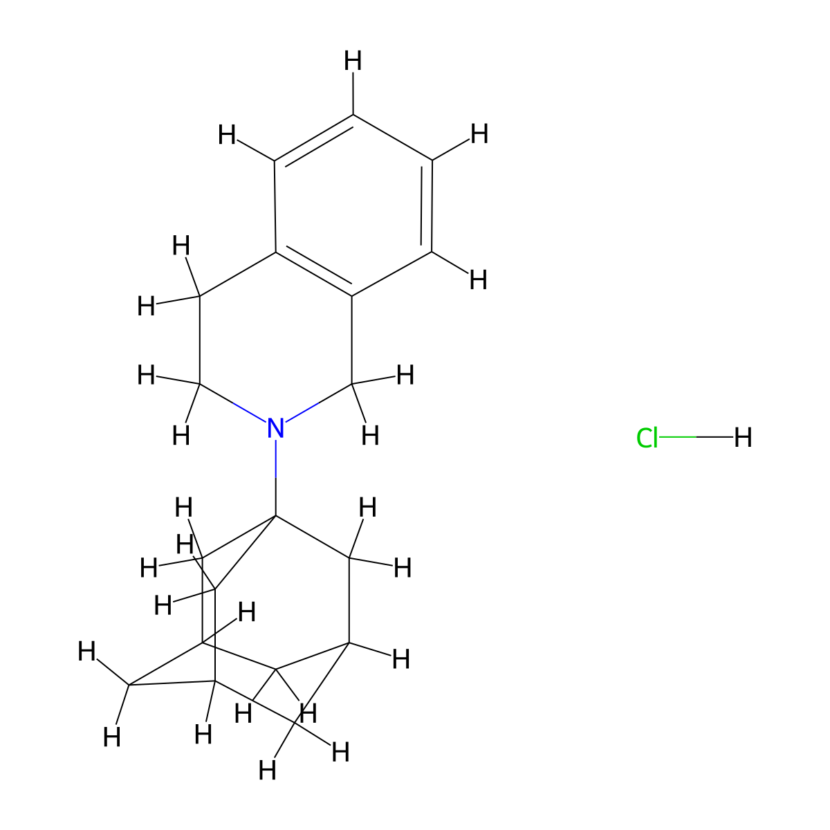 2-(1-Adamantyl)-1,2,3,4-tetrahydroisoquinolinehydrochloride molecular structure, CAS 1332529-46-0