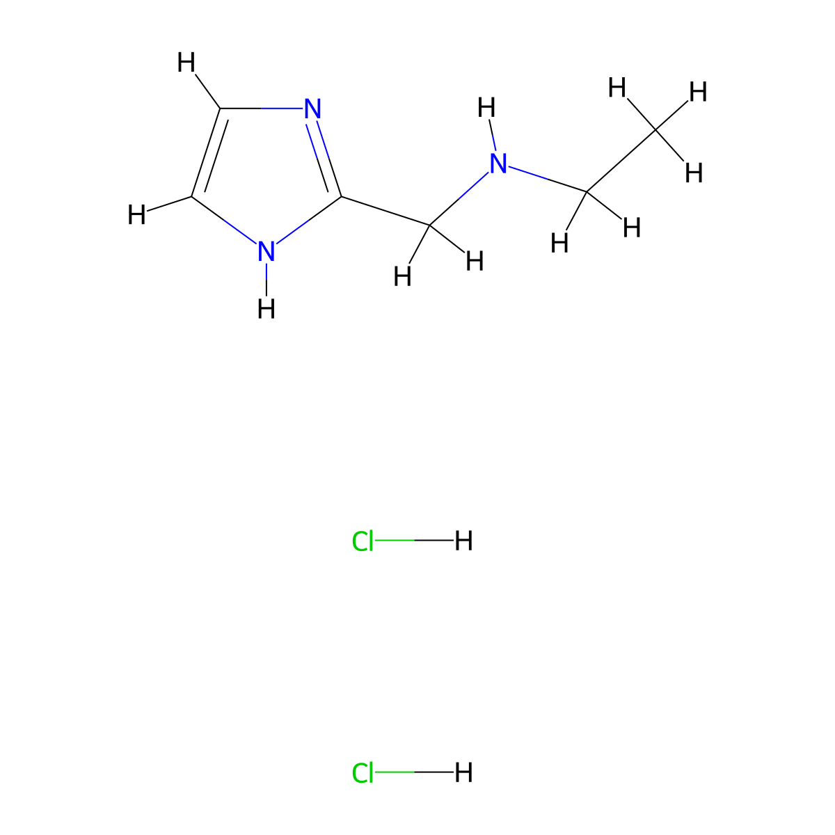 N-(1H-imidazol-2-ylmethyl)ethanamine dihydrochloride molecular structure, CAS 1332529-54-0