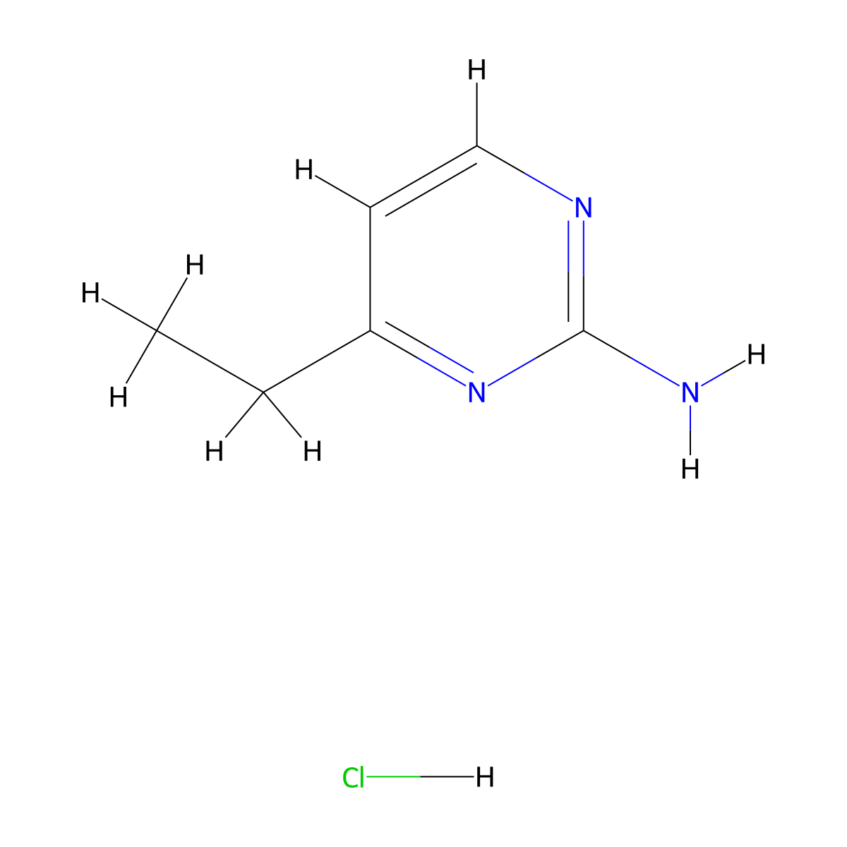 4-Ethylpyrimidin-2-amine hydrochloride molecular structure, CAS 1332529-57-3
