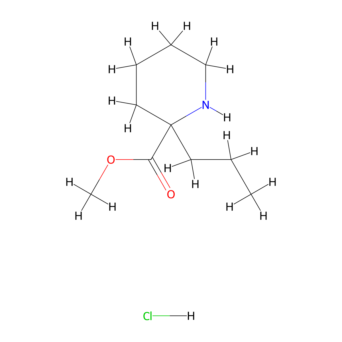 Methyl 2-propylpiperidine-2-carboxylatehydrochloride molecular structure, CAS 1332529-69-7