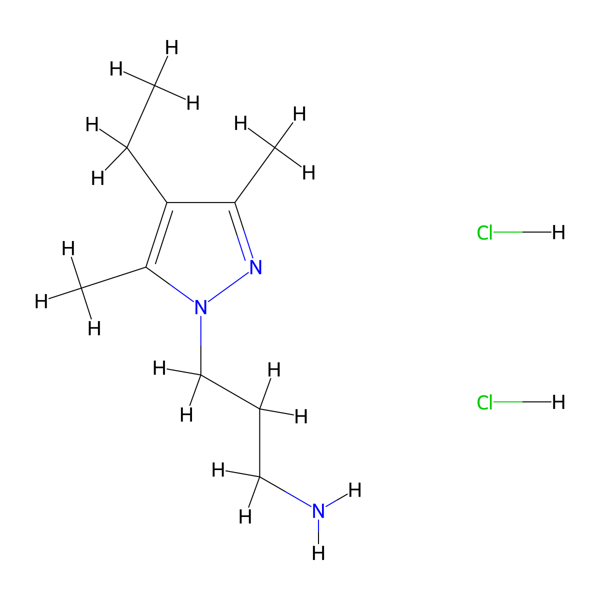 [3-(4-Ethyl-3,5-dimethyl-1H-pyrazol-1-yl)propyl]-amine dihydrochloride molecular structure, CAS 1332530-08-1