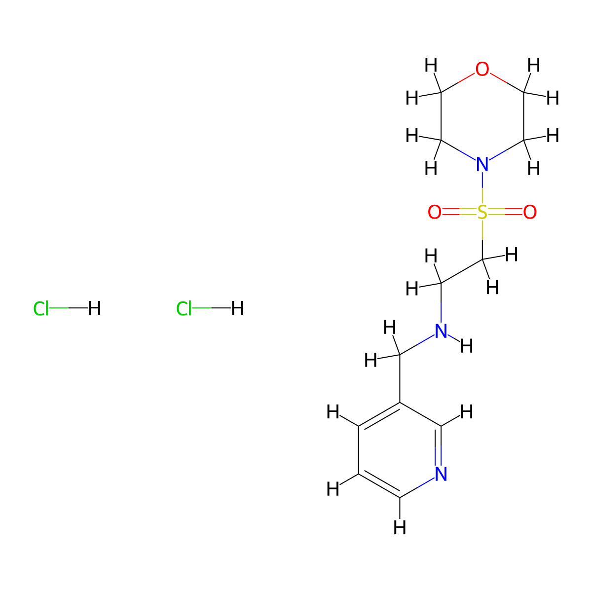 [2-(Morpholin-4-ylsulfonyl)ethyl](pyridin-3-ylmethyl)amine dihydrochloride molecular structure, CAS 1332530-20-7